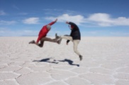 Marvin & Isaiah Fighting at Uyuni Salt Flats