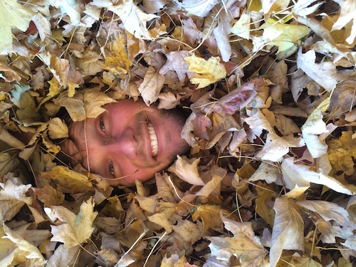 Isaiah in leaves
